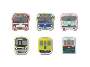 名古屋市交通局オリジナル「車両マグネット」800円（税込）