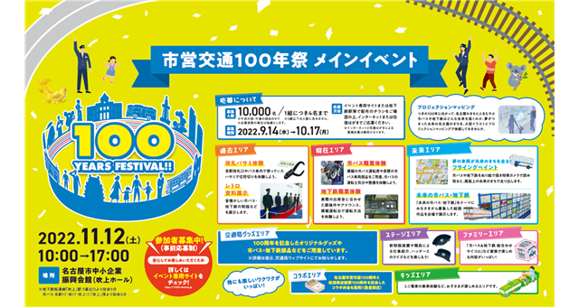 市営交通100年祭メインイベント『100YEARS　FESTIVAL!!』